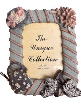 Vintage The Unique Collection Decorative Picture Frame Floral & Fashion Accents